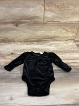 Old Navy Velvet Open Back Bodysuit Black sz 3-6m