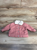 Old Navy Corduroy Sherpa Lined Coat Pink sz 3-6m