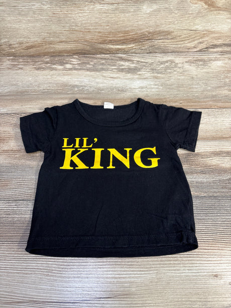 Lil' King Shirt Black sz 9-12m - Me n Mommy To Be