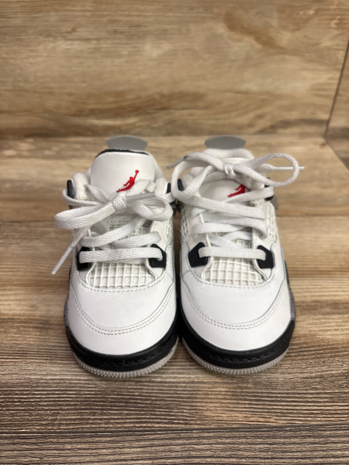 Air Jordan 4 Retro OG TD 'White Cement' Sneakers sz 7c