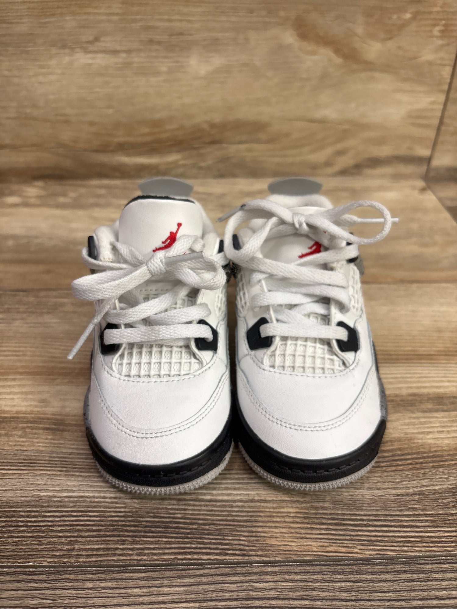 Air Jordan 4 Retro OG TD 'White Cement' Sneakers sz 7c