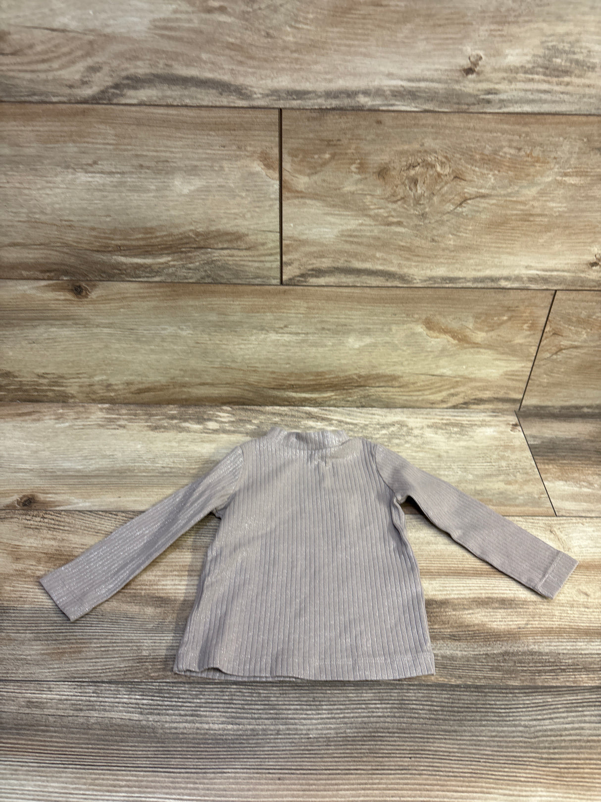 Oshkosh Long Sleeve Ribbed Metallic Shirt Tan sz 12m