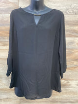 Pink Blush Maternity Top Black sz Small