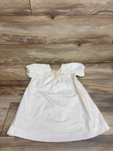 Zara Short Sleeve Flower Applique Dress Ivory sz 4-5T