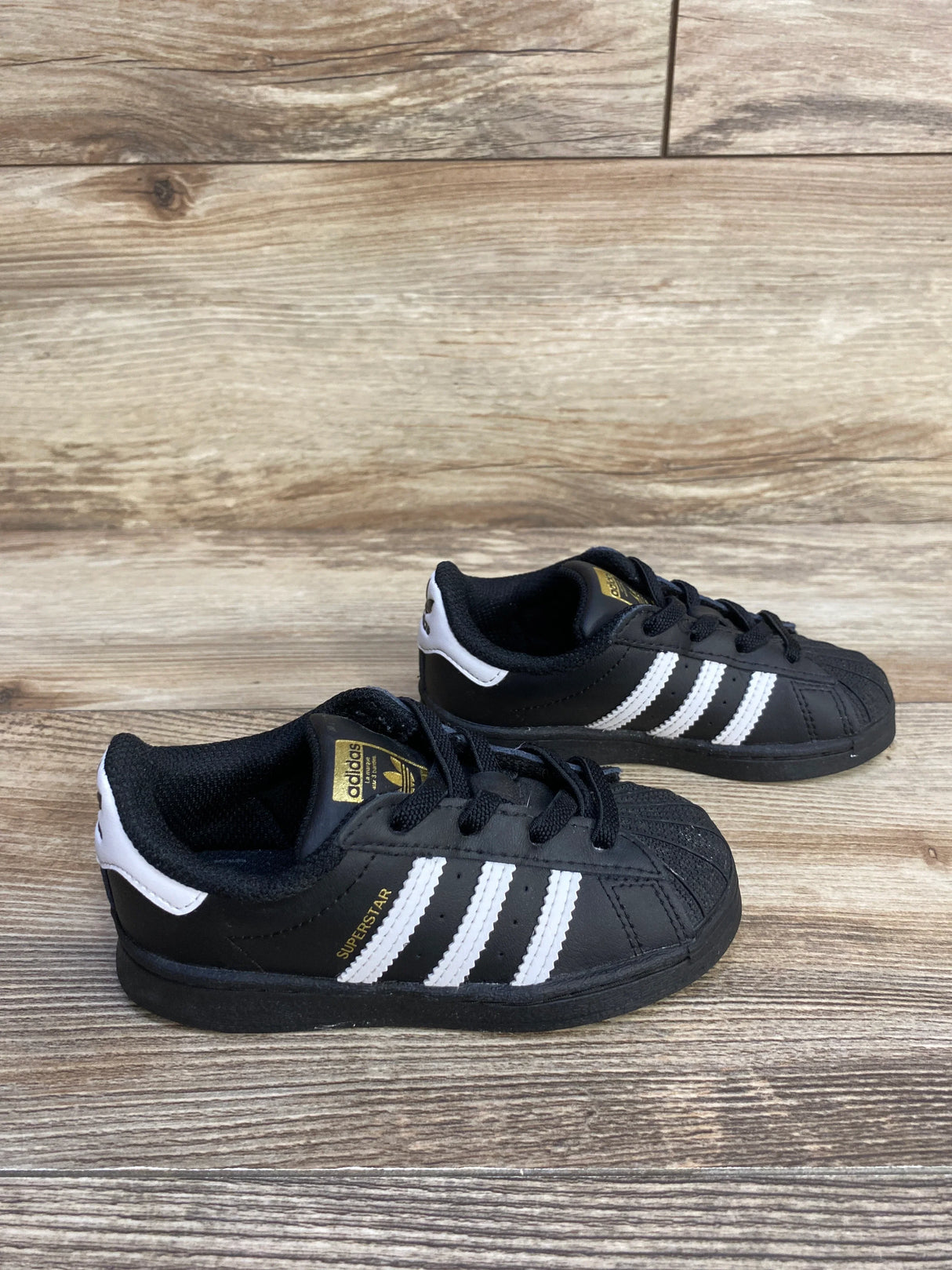 Adidas Superstar II Shoes Black/Cloud White sz 8c - Me n Mommy To Be
