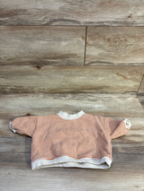 Roda J Baby Striped Pullover Sweatshirt Orange sz 6-12m