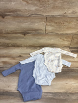 Carter's 3pk Bodysuit Set Blue sz 6m