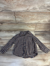 Old Navy Plaid Button Up Flannel Black sz 5T