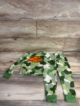 Jurassic World 2pc Camo Dinosaur Pajama Set Green sz 4T