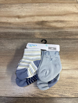 NEW Child Of Mine 6pk Crew Socks Blue sz Newborn