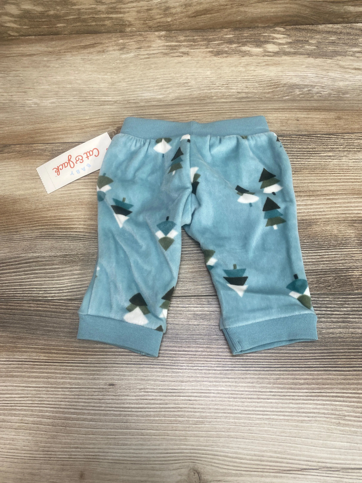 NEW Velour Tree Print Pants Mint sz Newborn