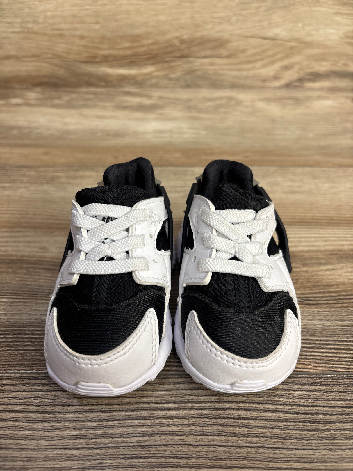 Nike Huarache Run TD 'Black White' Sneakers sz 3c