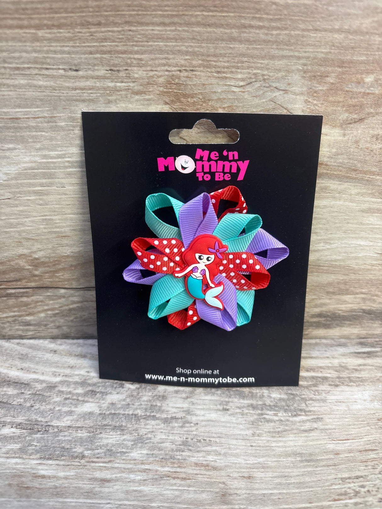 NEW Mermaid Applique Loop Hair Bow