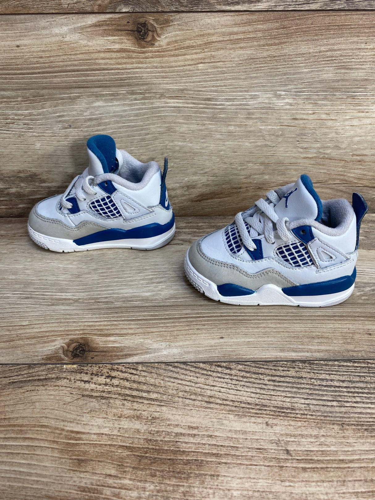 Air Jordan 4 Retro TD 'Military Blue' 2024 Sneakers sz 4c