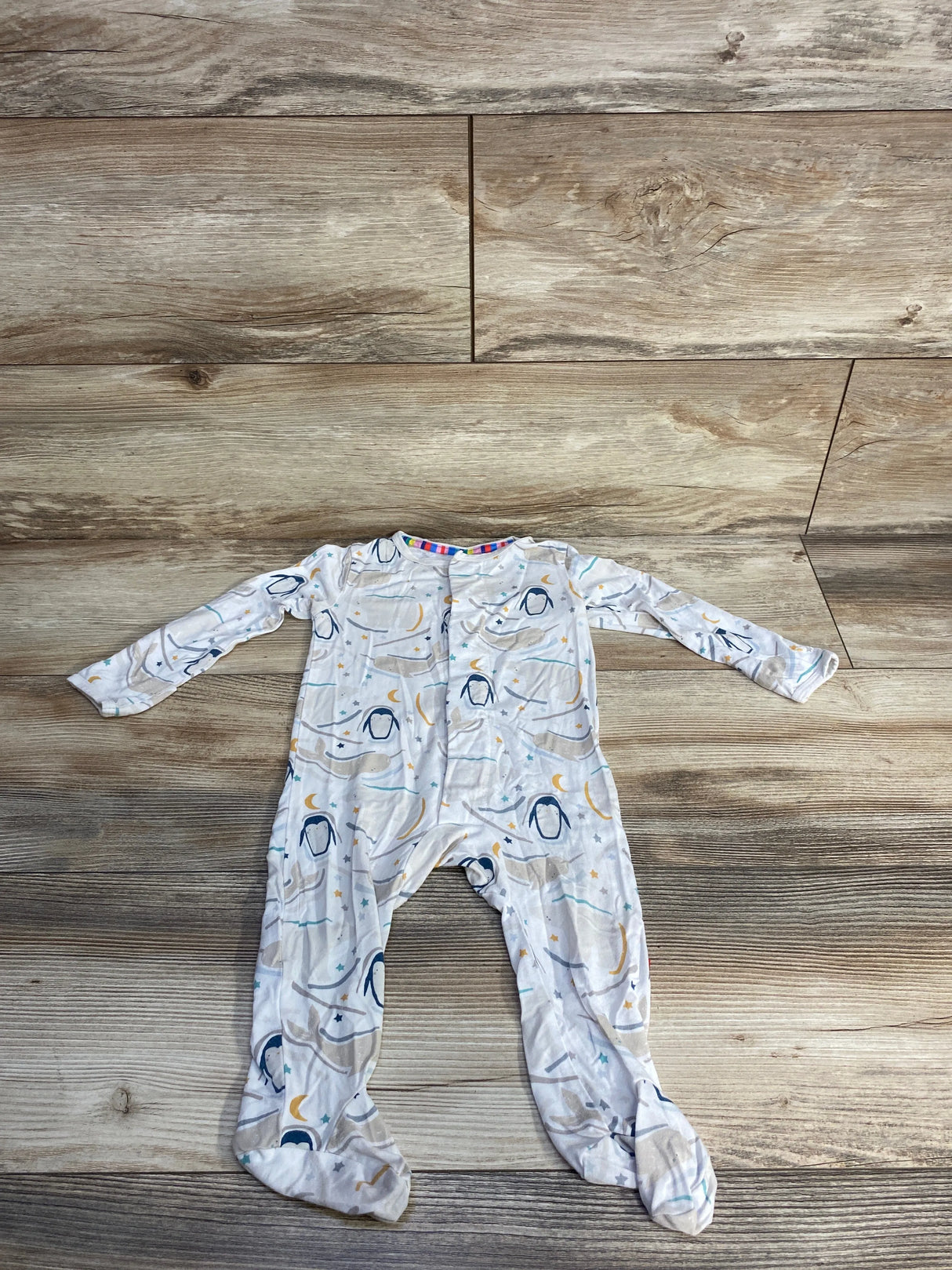 Magnetic Me Penguin & Polar Bear Footie White sz 3-6m