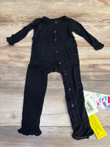 NEW KicKee Pants Muffin Ruffle Coverall Midnight sz 18-24m