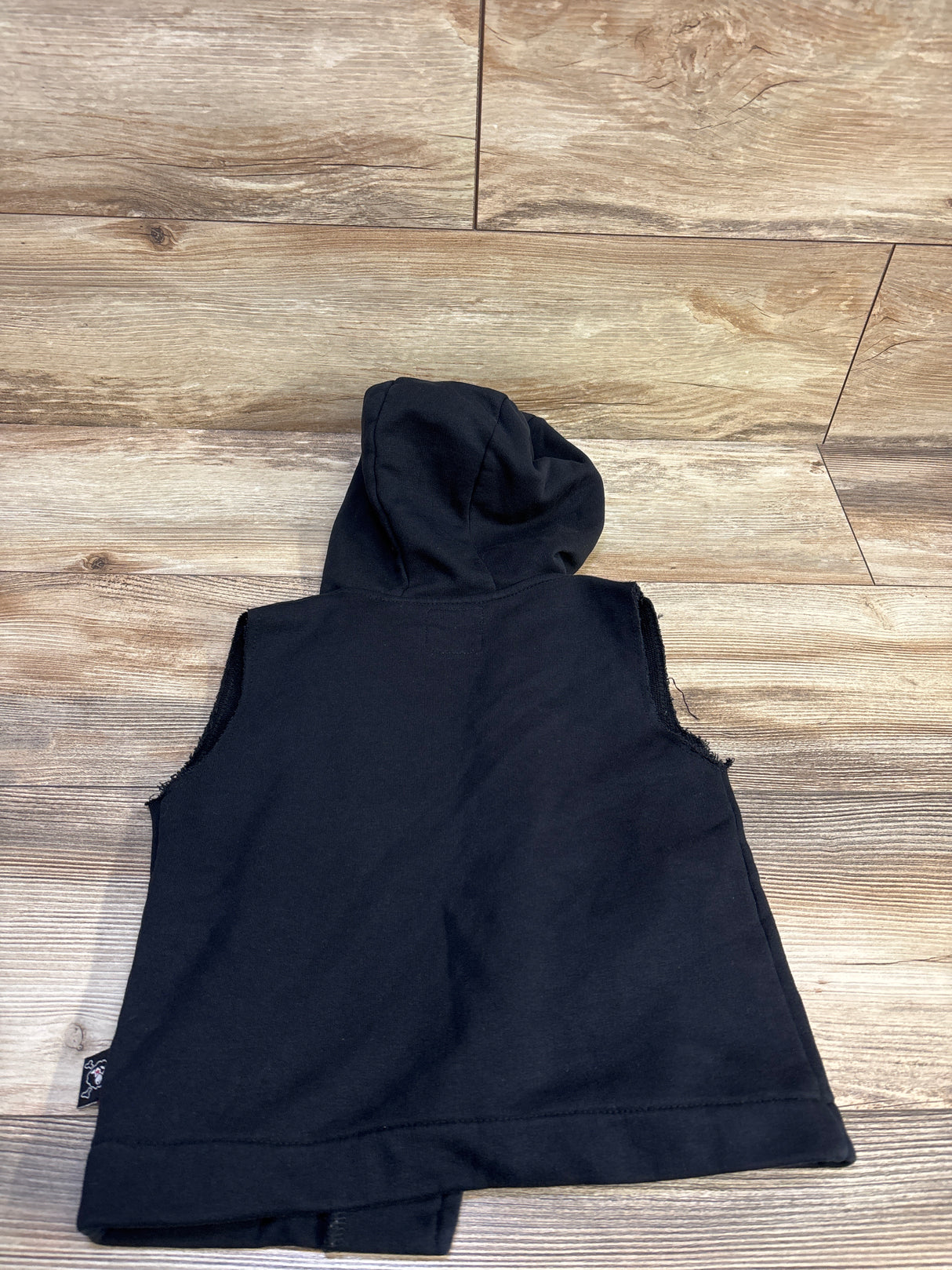 Nununu Hooded Diagonal Vest Black sz 4-5T