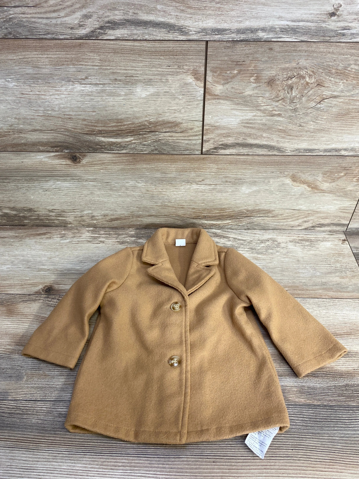 Shein Pea Coat Tan sz 6-9m