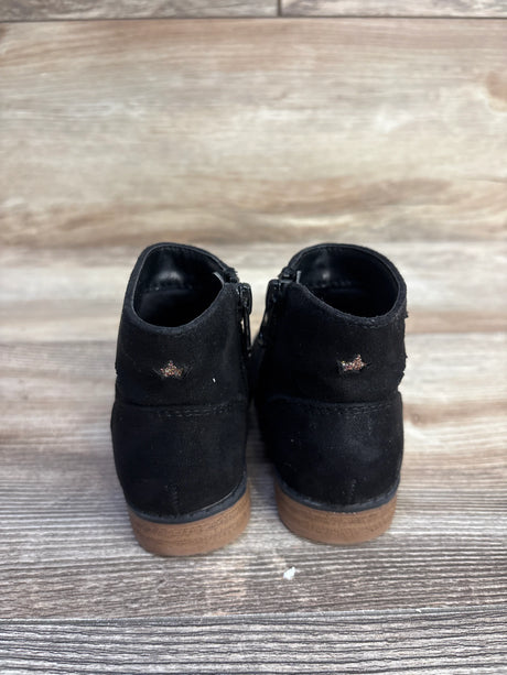 Cat & Jack Star Opal Zipper Ankle Boots Black sz 5c - Me n Mommy To Be