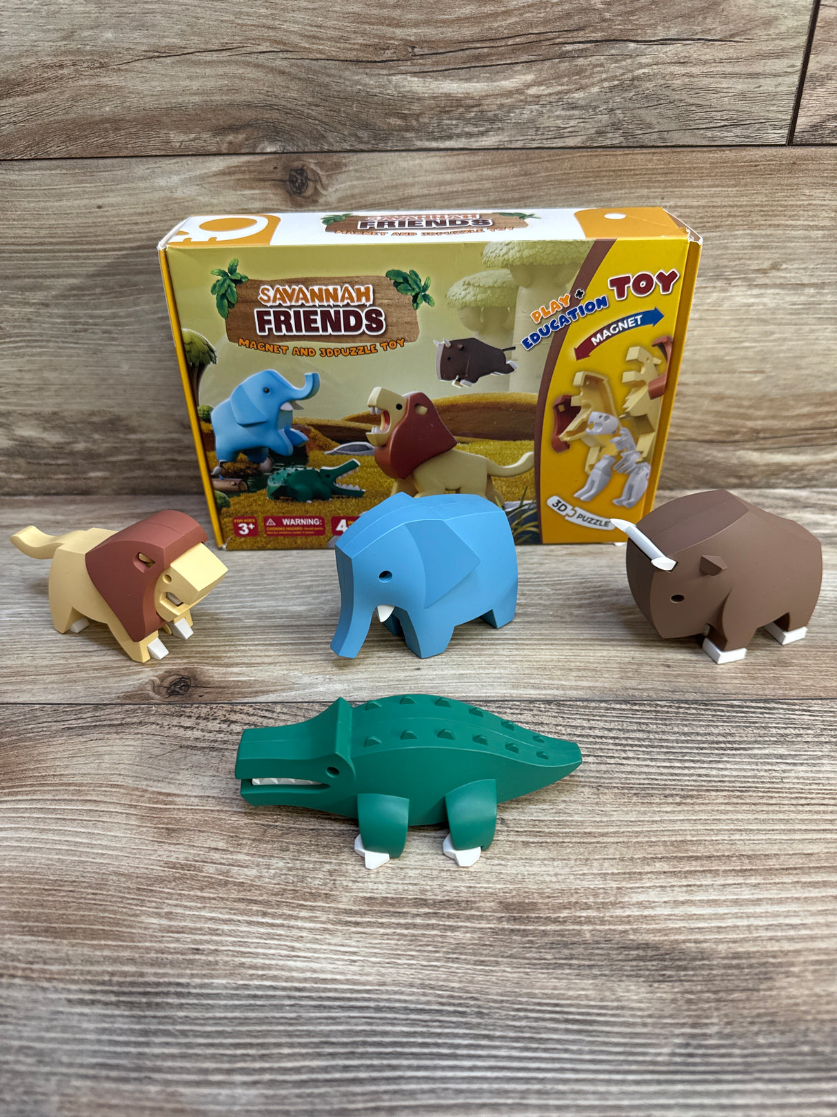 Toycost Magnetic Animal Building Toys - Savannah Friends 4pk