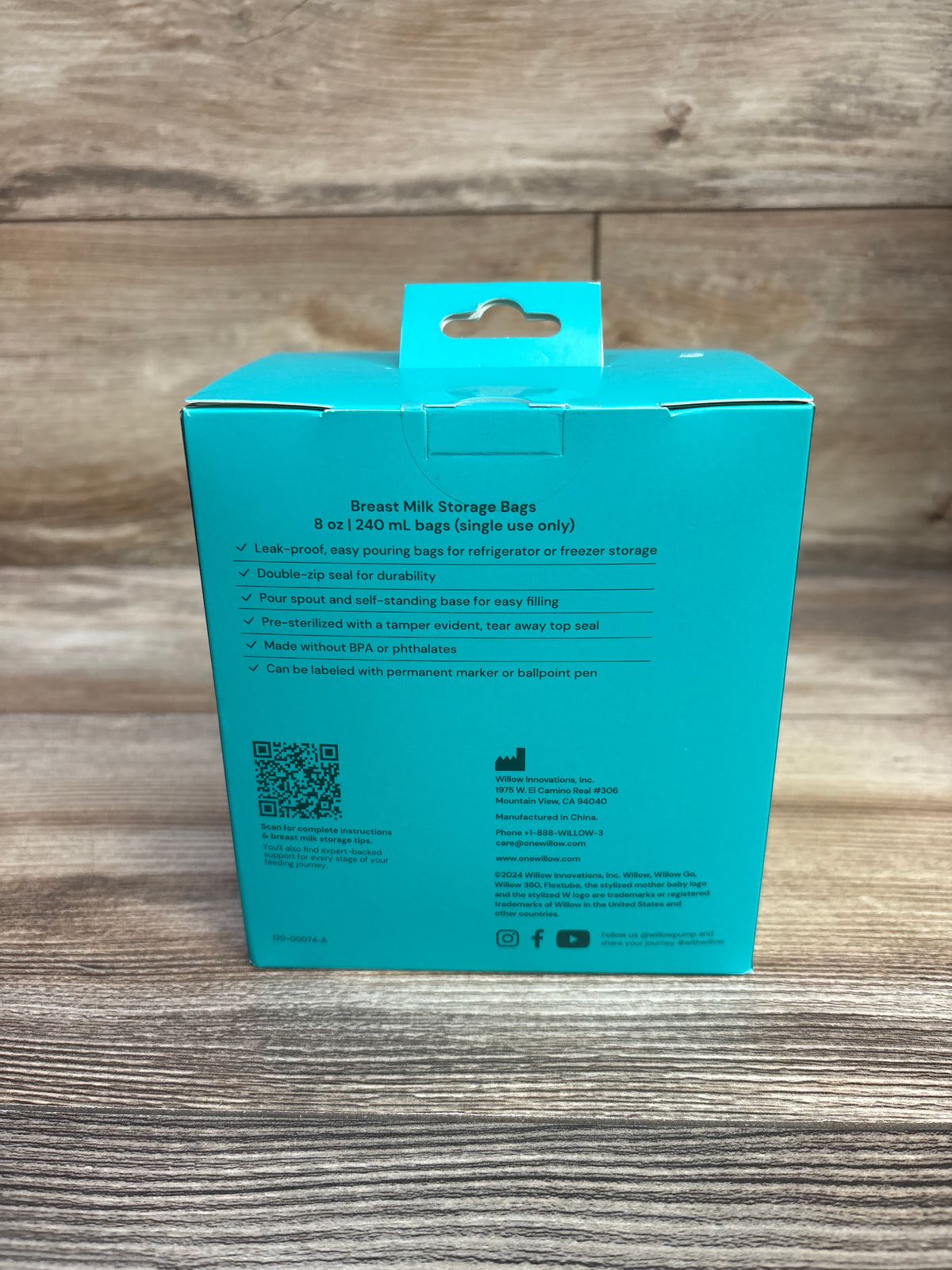 NEW Willow Breast Milk Storage Bags 8oz 100ct