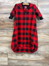 Carter's Buffalo Plaid Fleece Sleep Sack Red sz 3-6m