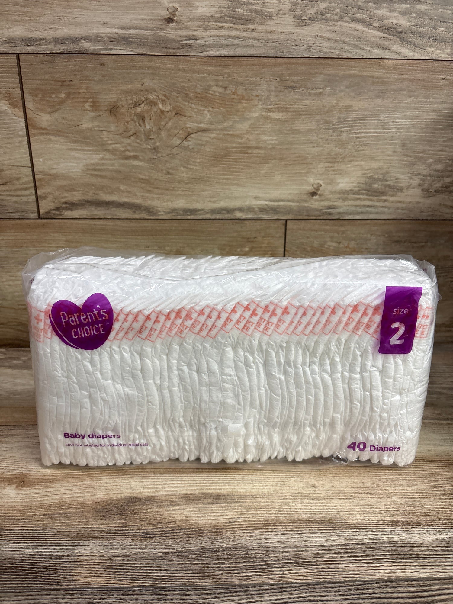 NEW Parent's Choice Baby Diapers, Size 2 40ct