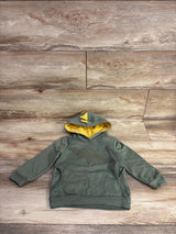 Textured Dinosaur Pull Over Hoodie Green sz 12-24m