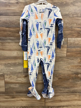 NEW Just One You 2pk Sleepers Whale & Boat Print sz 3T