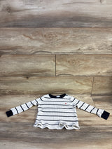 Ralph Lauren Striped Waffle Knit Shirt White sz 18m