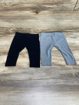 Cat & Jack 2pk Leggings Black/Grey sz 0-3m