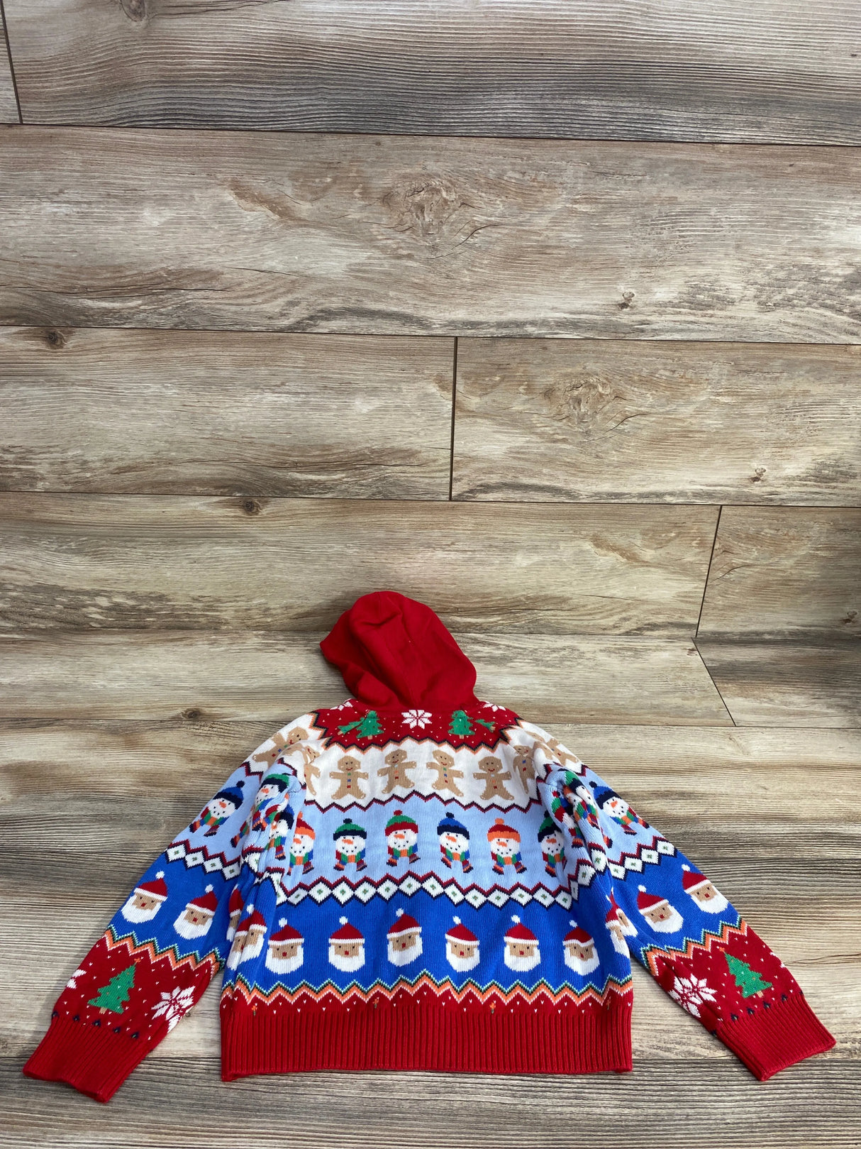 Gymboree Full Zip Christmas Hoodie White sz 4T