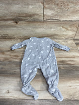 Carter's Heart Print Owl Blanket Sleeper Grey sz 6m