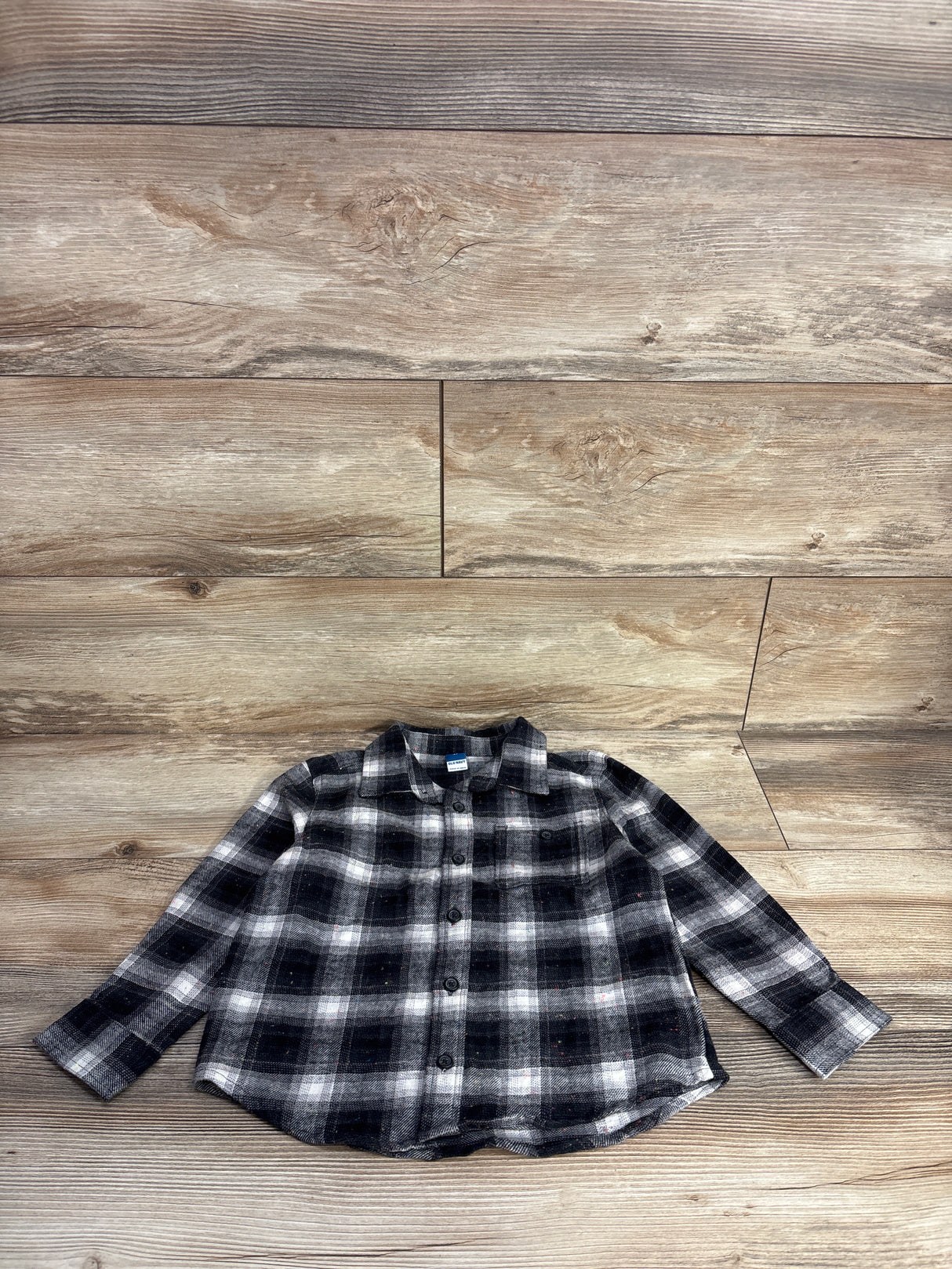 Old Navy Long Sleeve Flannel Grey sz 4T