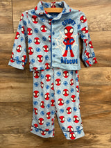 Marvel 2pc Spidey & Friends Pajama Set Blue sz 2T
