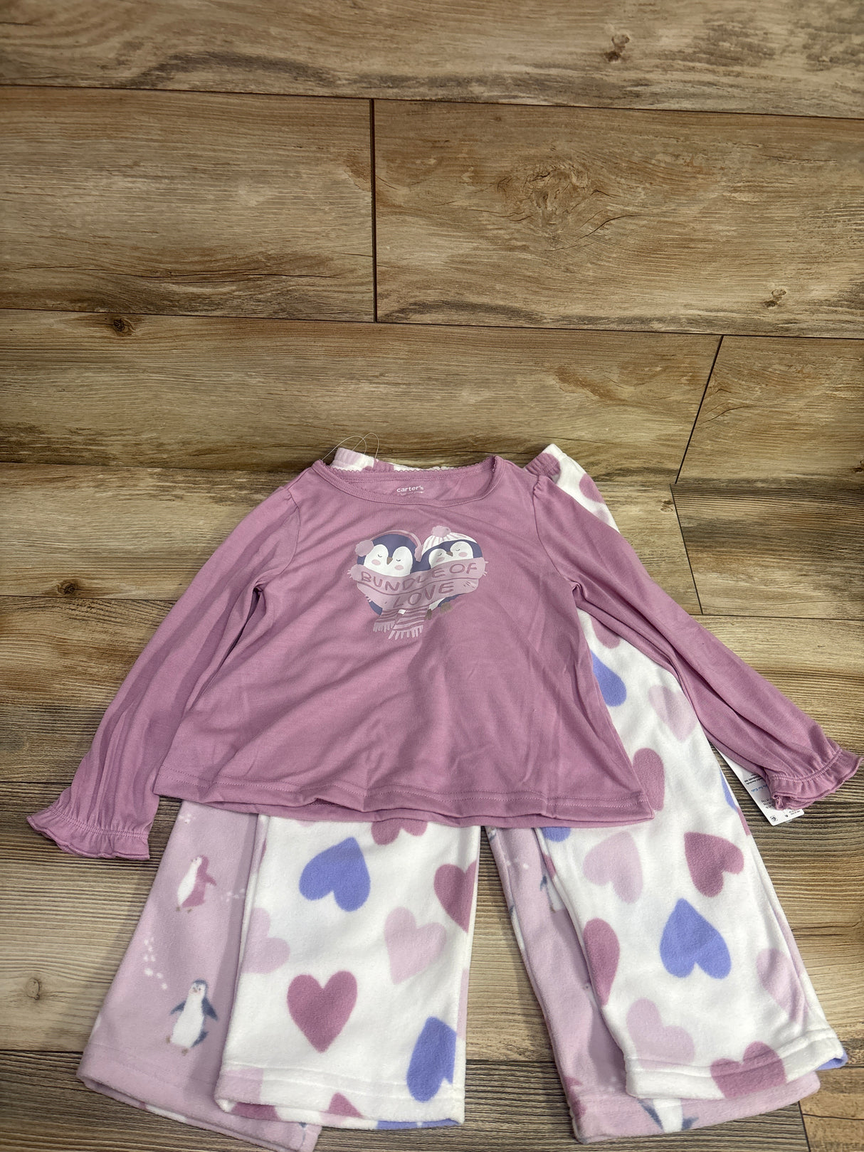 NEW Just One You 3pc Fleece Pajama Set Pink sz 5T