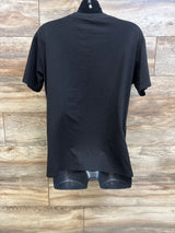 Ecavus Maternity Hidden Zipper Nursing Shirt Black sz Large