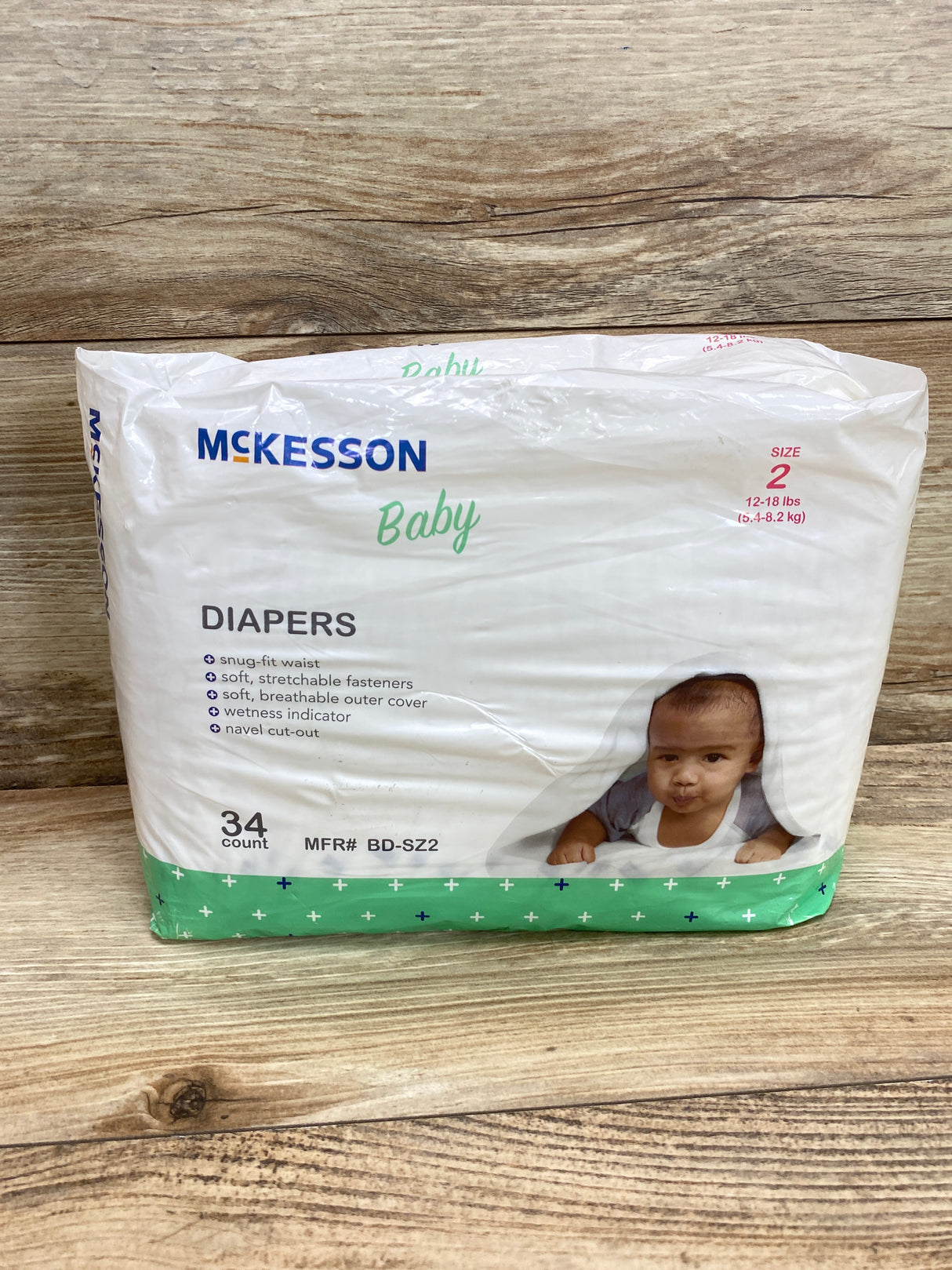 McKesson Baby Diapers, 34Ct., Size 2