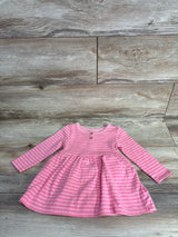 NWOT Cat & Jack 2pc Striped Sweatshirt Dress & Bloomers Pink sz 12m