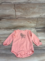 Carhartt Long Sleeve Horse Bodysuit Pink sz 24m