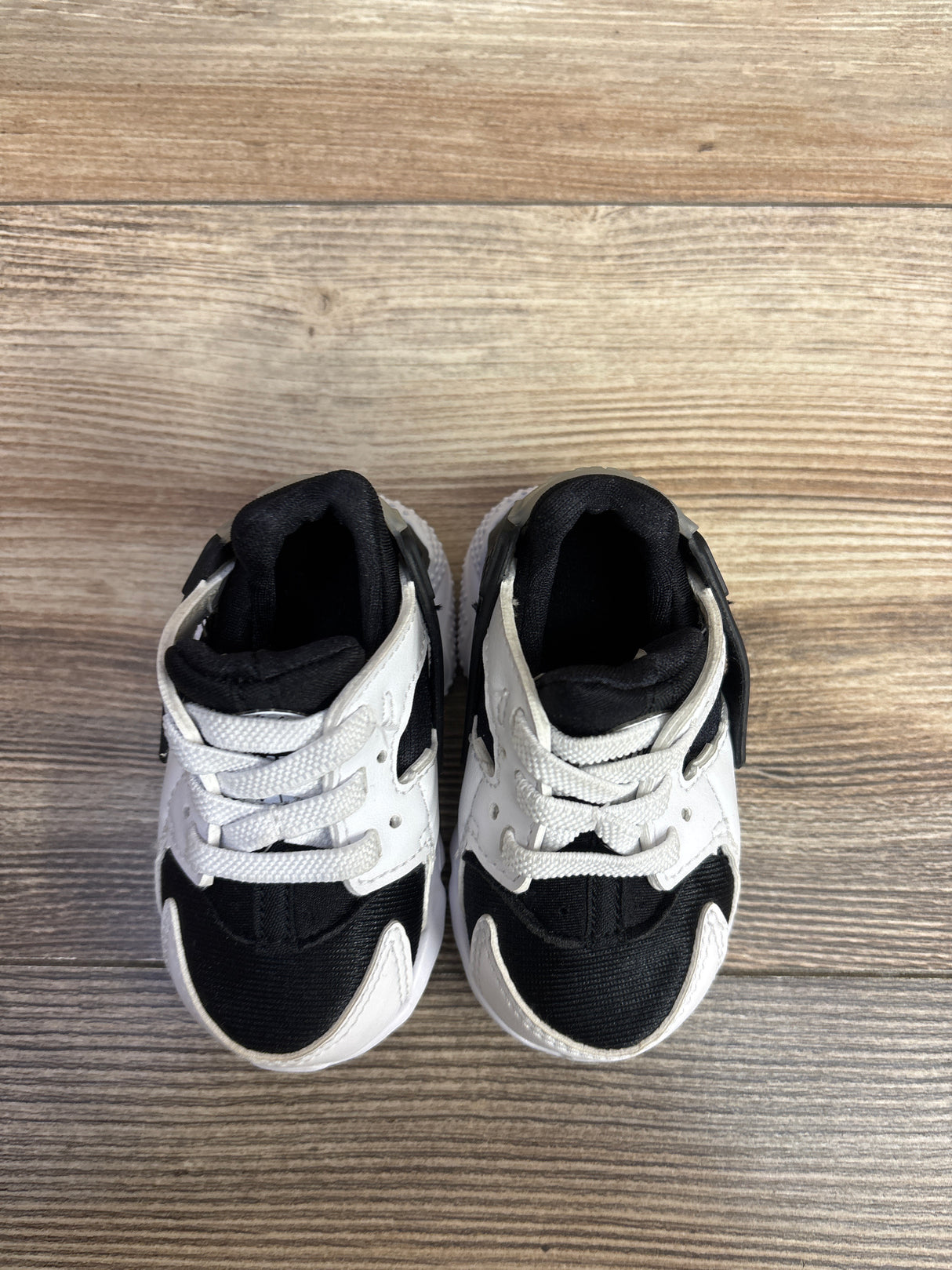 Nike Huarache Run TD 'Black White' Sneakers sz 3c
