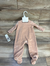 NEW Daisy Fuentes 2pc Ribbed Velour Sleeper & Headband Set Pink sz 3-6m