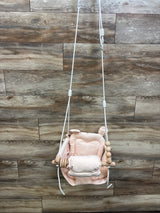 Monkey & Mouse Canvas Baby Swing, Pink
