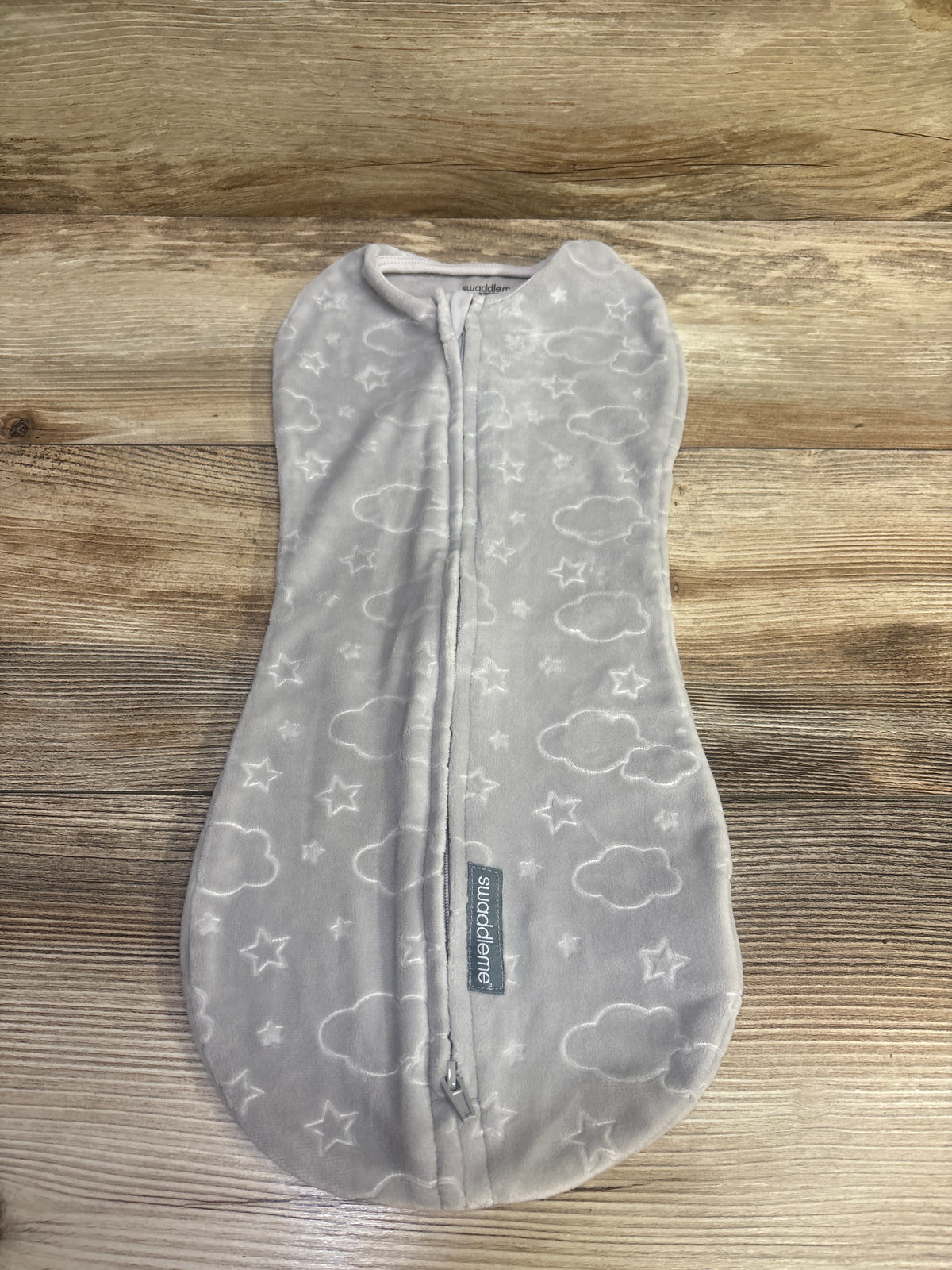 SwaddleMe Velboa Swaddle Pod Grey sz 0-2m
