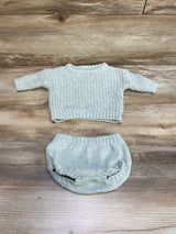 Old Navy 2pc Knit Sweater & Bloomer Set Green sz Newborn