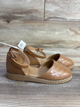 NEW Old Navy Chunky Embossed Ballet Flats Brown sz 11c