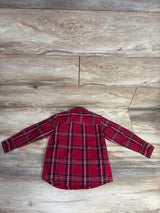 Carter's Plaid Button Up Shirt Red sz 3T