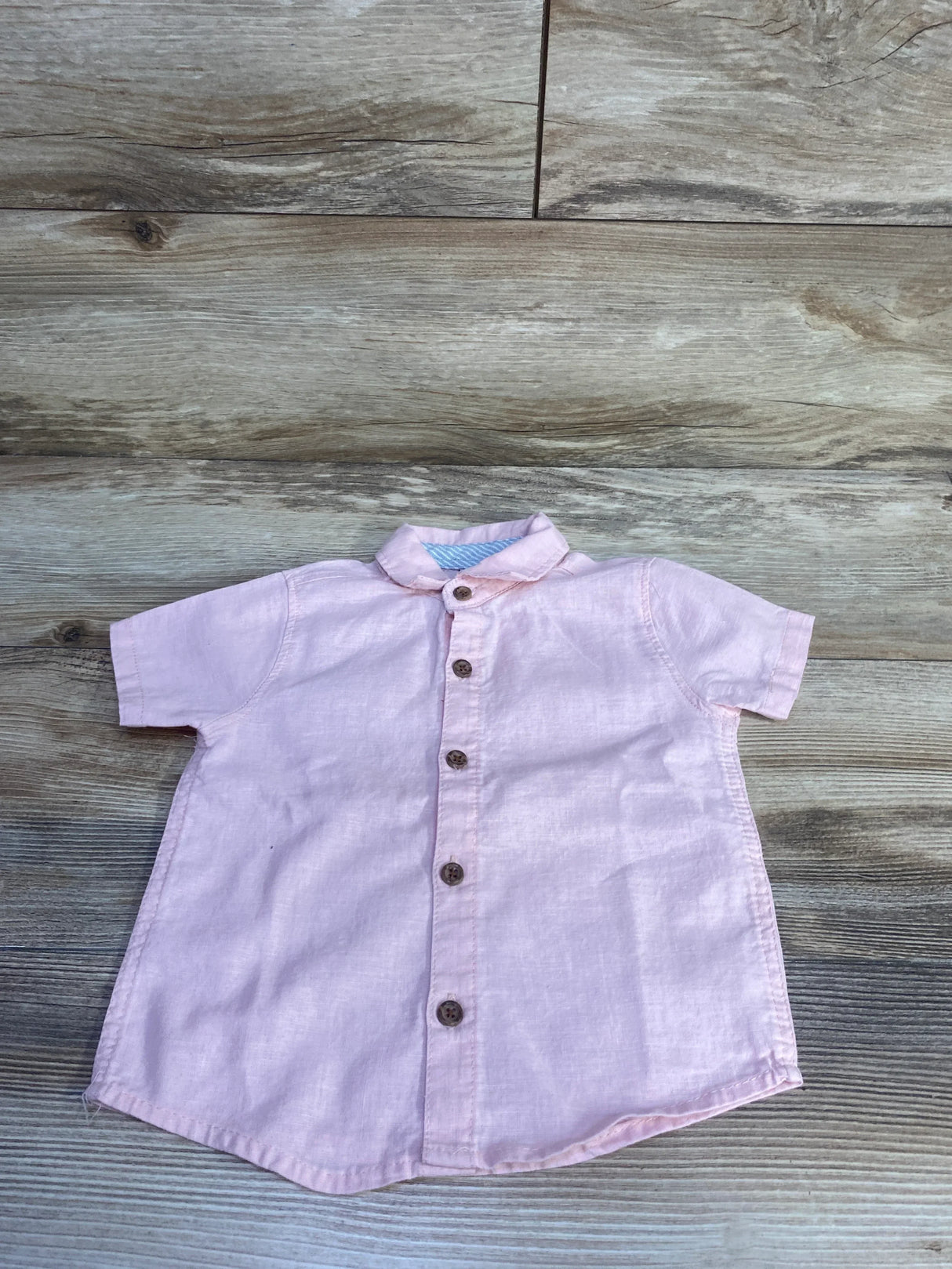 Little Lad Button Up Shirt Pink sz 24m