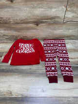 Old Navy 2pc Peace Love Joy Pajama Set Red sz 2T