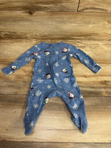 Old Navy Polar Bear Print Sleeper Light Blue sz 3-6m